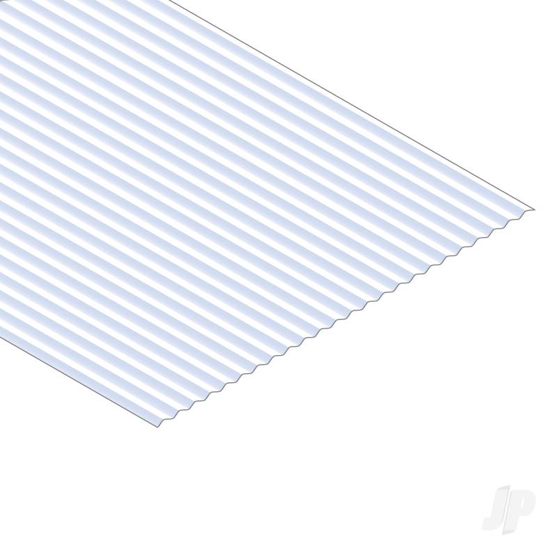 Evergreen Corrugated Metal Siding Sheet .040in (1.0mm) Thick .125in Groove Spacing 1 sheet