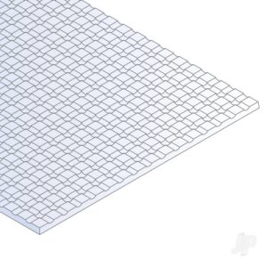 Evergreen Square Tile Sheet .040in (1.0mm) Thick 1/12x1/12in Spacing (1 Sheet per pack)