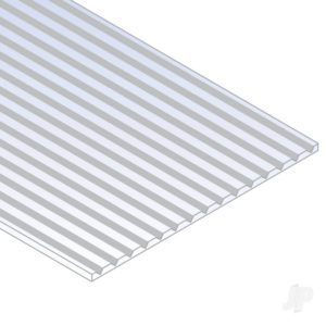 Evergreen V-Groove Siding Sheet .020in (0.50mm) Thick .100in Spacing (1 sheet per pack)