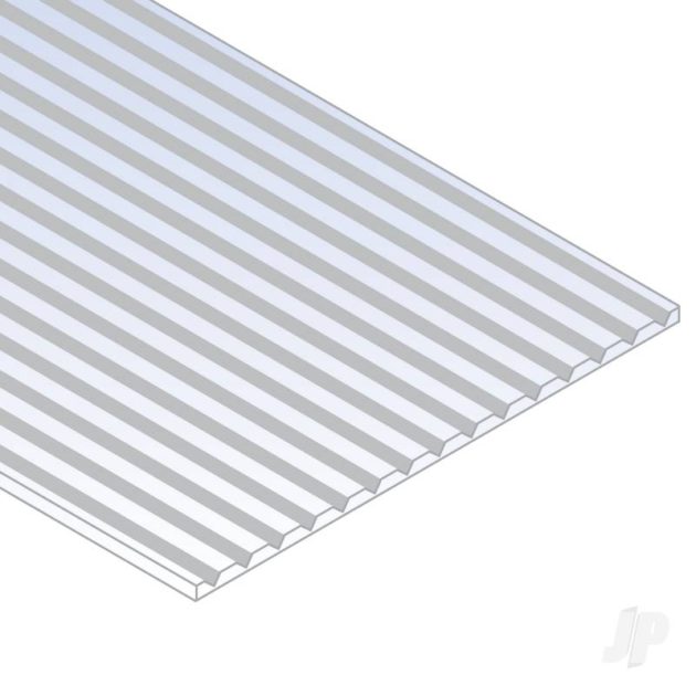Evergreen V-Groove Siding Sheet .040in (1.0mm) Thick .250in Spacing (1 sheet per pack)