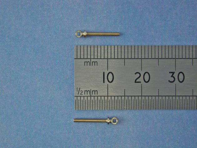 Eyebolt M1.2 BallØ:2.3mm Thread Length :12mm(Pk4)