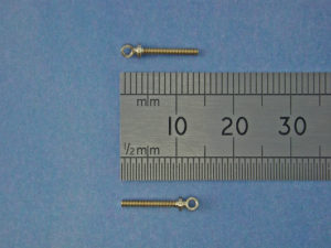 Eyebolt M1.4 BallØ:2.6mm Thread Length :12mm(Pk4)