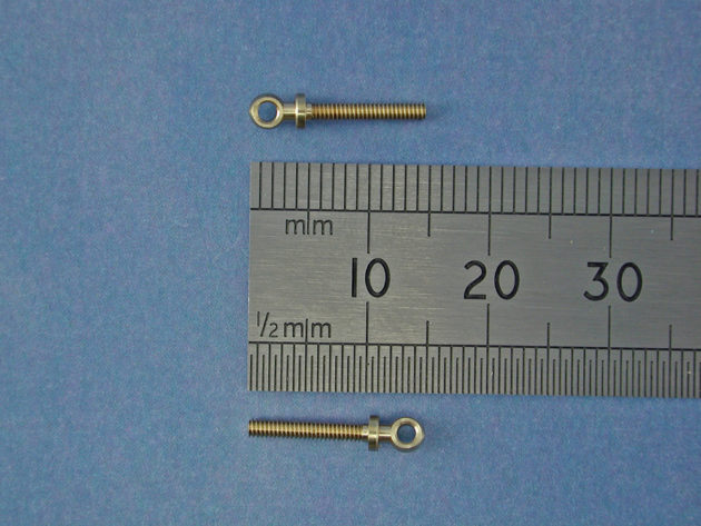 Eyebolt M1.6 BallØ:3mm Thread Length :12mm(Pk4)