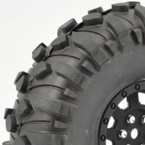 Height 4pcs RC Rock Crawler 2.2 Mud Slingers Tires OD 124mm & Alum Alloy 2.2 Beadlock Wheels Rims hex 12mm 