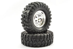 FASTRAX 1:10 CRAWLER SAWBLOCK 1.9 SCALE STEEL WHEEL Ø108MM (CHROME)