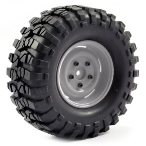 FASTRAX 1:10 CRAWLER SAWBLOCK 1.9 SCALE WHEEL Ø108MM TYRE (GREY)