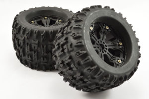 FASTRAX 1:8 MT JIGSAW MOUNTED 6-SPOKE BLACK 1/2"OFFSET(PR)