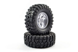 FTX OUTBACK PRE-MOUNTED 6HEX/TYRE (2) - CHROME