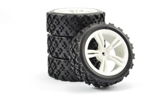 Fastrax 1/10th Touring Wheel/ Rally Block 5-Spoke White