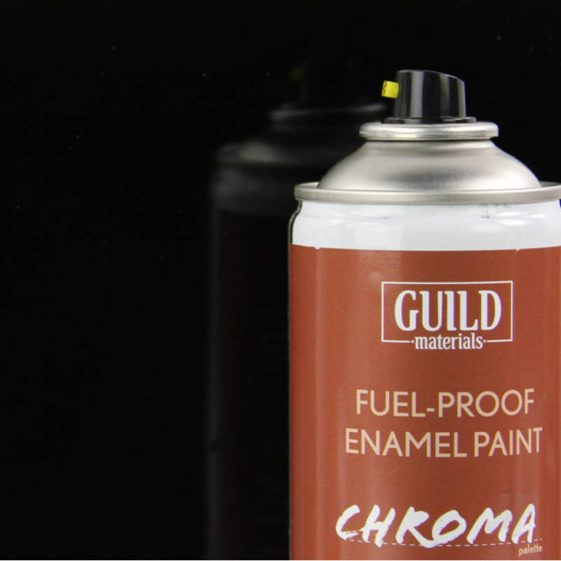 Gloss Enamel Fuel-Proof Paint Chroma Black (400ml Aerosol)