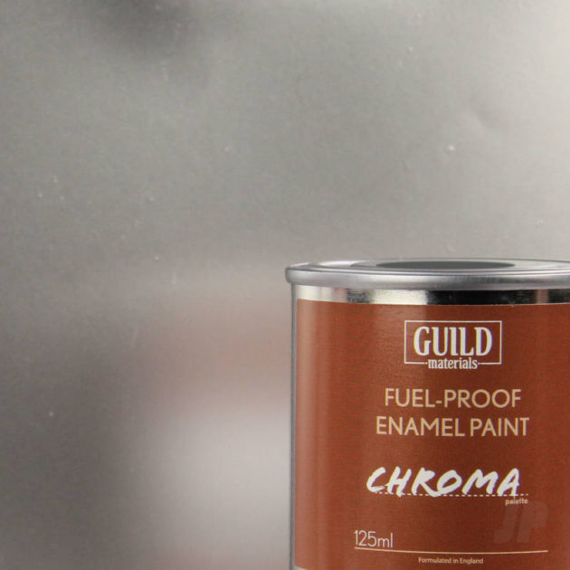 Gloss Enamel Fuel-Proof Paint Chroma Silver (125ml Tin)