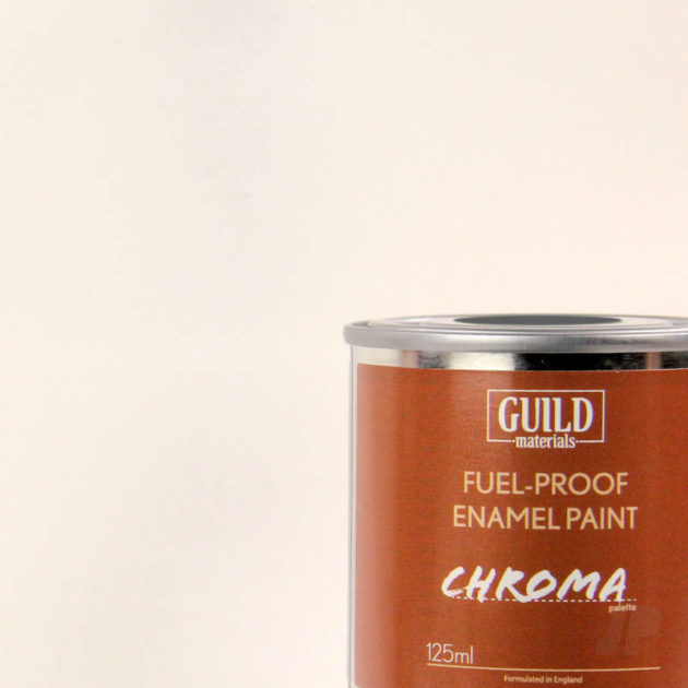 Gloss Enamel Fuel-Proof Paint Chroma White (125ml Tin)