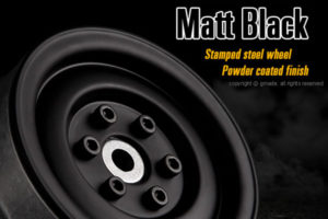 GMADE 1.9 SR03 BEADLOCK WHEELS (MATT BLACK) (2)