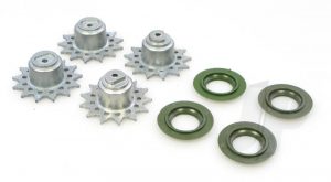 Henglong Snow Leopard Metal Drive Wheels (Pair)