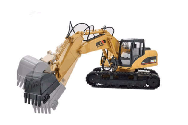 Huina 1/14TH Scale RC Excavator 2.4G 15 ch Die Cast Bucket