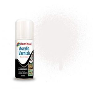 Humbrol 135 Acrylic Varnish Satin - 150ml Spray Varnish