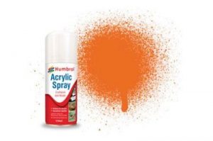 Humbrol 18 Orange Gloss - 150ml Acrylic Spray Paint