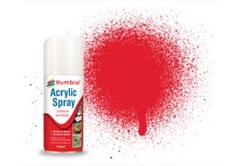 Humbrol 19 Bright Red Gloss - 150ml Acrylic Spray Paint