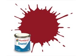 Humbrol 20 Crimson Gloss - 14ml Enamel Paint