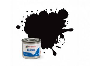 Humbrol 201 Black Metallic - 14ml Enamel Paint