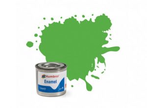 Humbrol 208 Fluorescent Signal Green Gloss - 14ml Enamel Paint