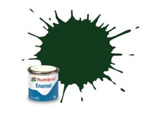 Humbrol 3 Brunswick Green Gloss - 14ml Enamel Paint
