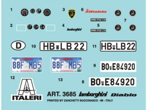 Italeri 1/24 Lamborghini Diablo # 3685