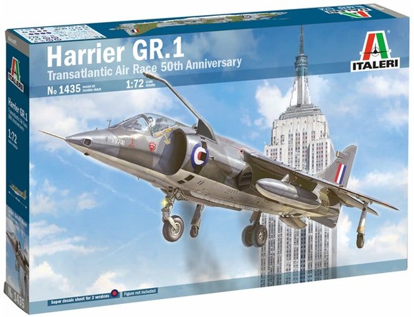 ITALERI 1/72 HARRIER GR.1 TRANSATLANTIC AIR RACE 50TH 1435