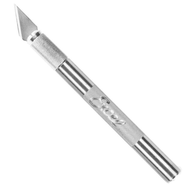 K2 Knife, Medium Duty Round Aluminium with Safety Cap (Carded)