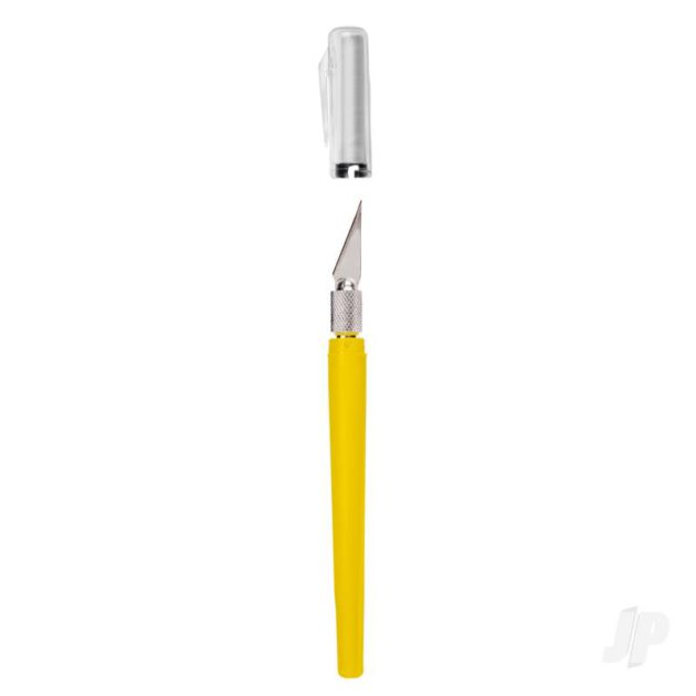 K40 Pocket Clip-on Knife with Twist-off Cap, Yellow(Carded)