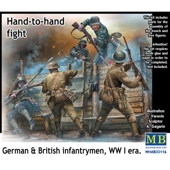 Masterbox Hand to Hand Fight, German and British Infantrymen