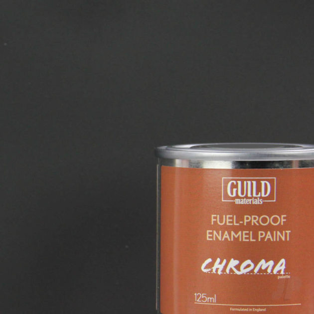 Matt Enamel Fuel-Proof Paint Chroma Black (125ml Tin)