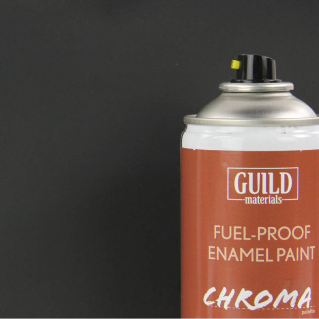 Matt Enamel Fuel-Proof Paint Chroma Black (400ml Aerosol)