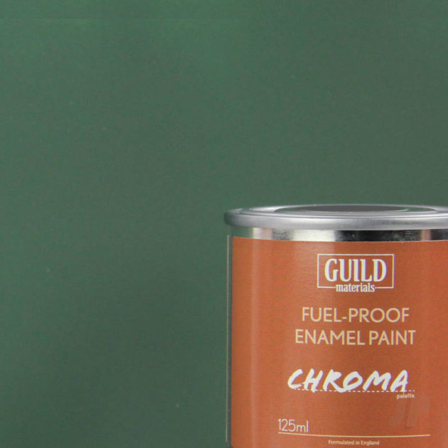 Matt Enamel Fuel-Proof Paint Chroma Dark Green (125ml Tin)