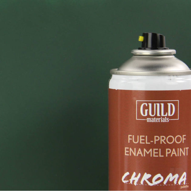 Matt Enamel Fuel-Proof Paint Chroma Dark Green (400ml Aerosol)