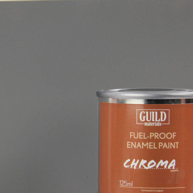 Matt Enamel Fuel-Proof Paint Chroma Dark Grey (125ml Tin)