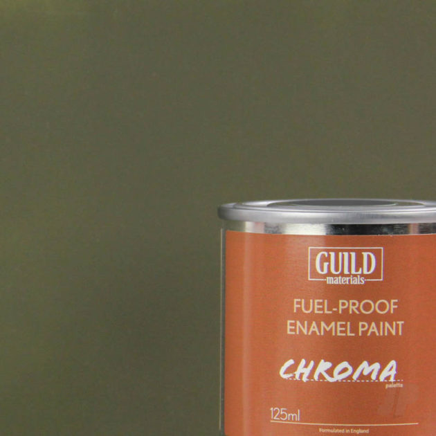 Matt Enamel Fuel-Proof Paint Chroma Olive Drab (125ml Tin)