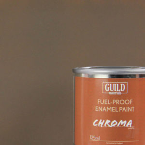 Matt Enamel Fuel-Proof Paint Chroma PC10 Dirty Brown (125ml Tin)