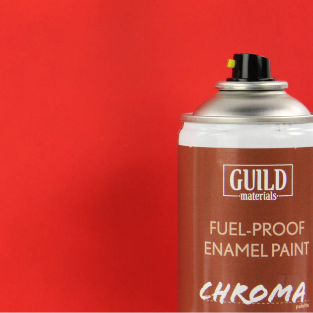 Matt Enamel Fuel-Proof Paint Chroma Red (400ml Aerosol)