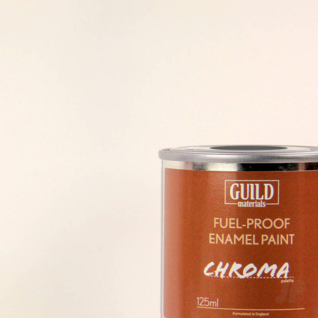 Matt Enamel Fuel-Proof Paint Chroma White (125ml Tin)