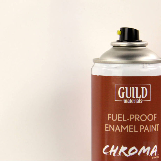 Matt Enamel Fuel-Proof Paint Chroma White (400ml Aerosol)