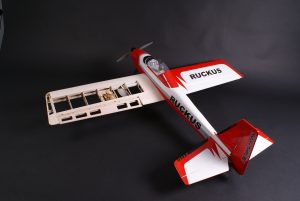 MAX THRUST PRO-BUILT BALSA RUCKUS KIT RED - IC OR ELECTRIC