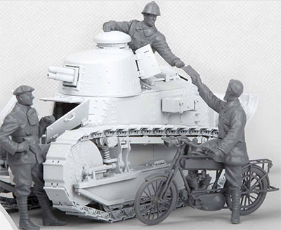 Meng Model 1:35 - French FT-17 Tank Crew and Orderly