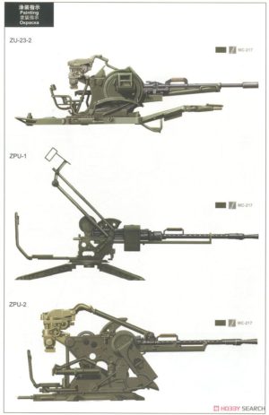 Meng Model 1/35 Russian Light AA Gun Set # SPS-026