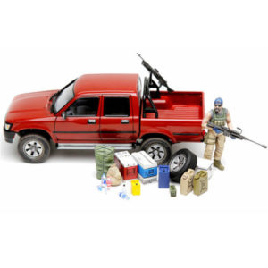 Meng Model 1:35 - Toyota Hilux Pick Up Truck w/ M82a1 Rifle / M240B Gun