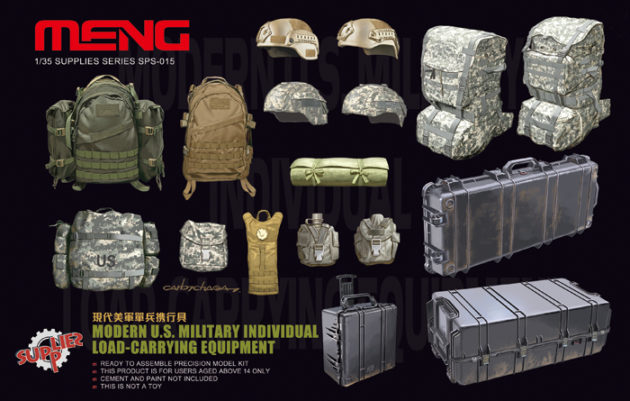 Meng Model Modern US Military Individual Load Carrying Equipment