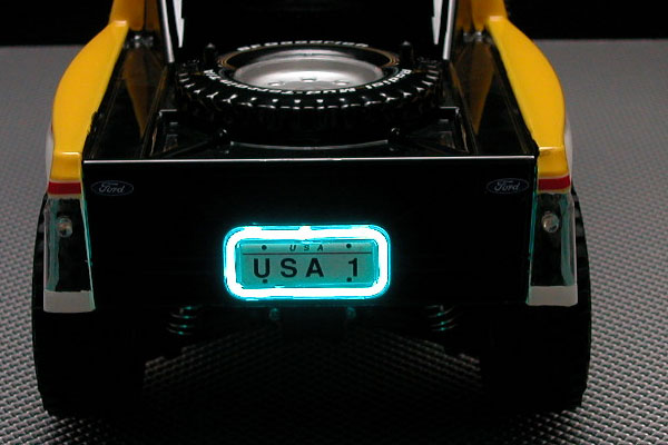 Neon License Plate - Yellow