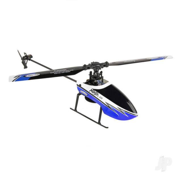 Ninja 250 Helicopter with Co-Pilot Assist, 6-Axis Stabilisation and Altitude Hold (Blue)