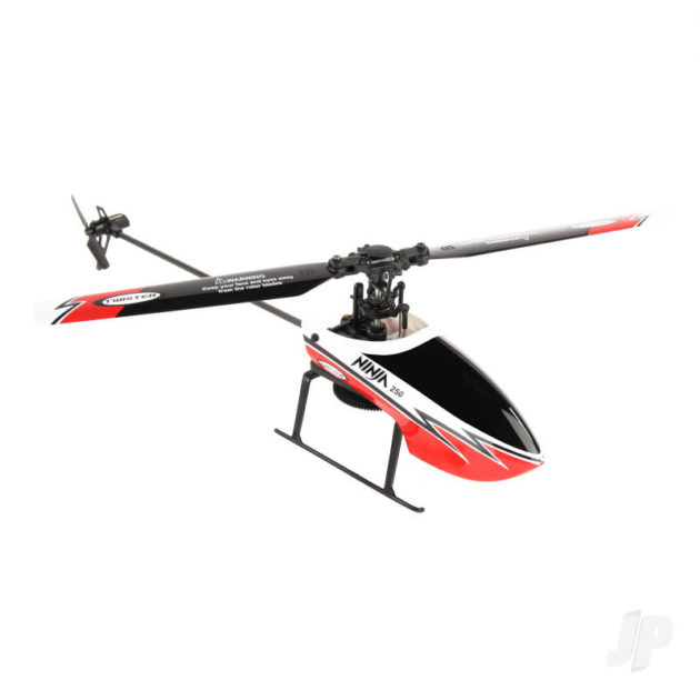 Ninja 250 Helicopter with Co-Pilot Assist, 6-Axis Stabilisation and Altitude Hold (Red)