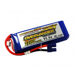 Overlander Supersport 2200mAh 3S 11.1v 35C EC3  LiPo Battery